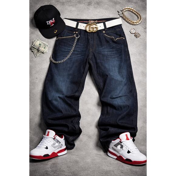 COOGI Other - Coogi Authentic Denim Blu Jeans Mens Size 42 x 35 Embroidered Pocket